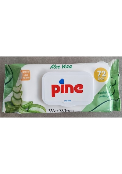 Pine Islak Mendil 10 Adet 720 Yaprak Süper Kalite 10'lu Set