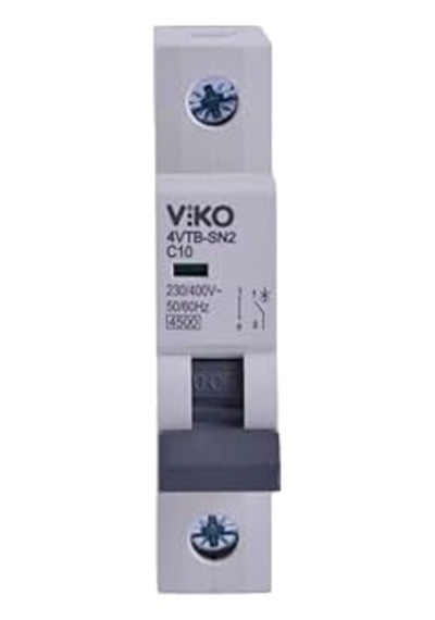 4vtb-1c10 Otomatik Sigorta 4,5ka C Tipi 1 Kutup 10a