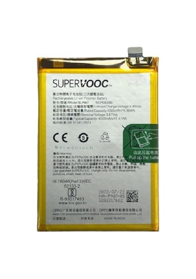 Oppo Reno 8 Pil Batarya Blp907 Supervooc