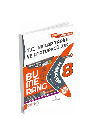 Günay Yayınları 8. Sınıf Bumerang Inkilap Tarihi Akıllı Defter Ki