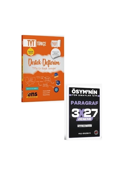 2027 Ens 2027 Tyt Türkçe Destek Defterim8+ Evp Akademi Paragraf