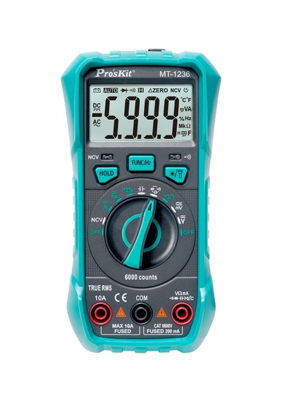 Ten,proskit Mt-1236 True Rms Dijital Multimetre Profesyonel Ölçüm Cihazı