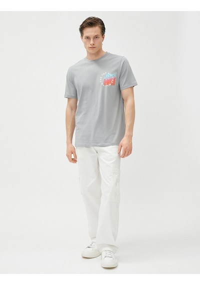 Koton Slogan Baskılı Tişört Bisiklet Yaka Kısa Kollu Pamuklu Gri 3Sam11108Hk 3Sam11108Hk024 Gri Koton Slogan Baskılı Tişört Bisiklet Yaka Kısa Kollu Pamuklu Gri 3Sam11108Hk 3Sam11108Hk024 Gri