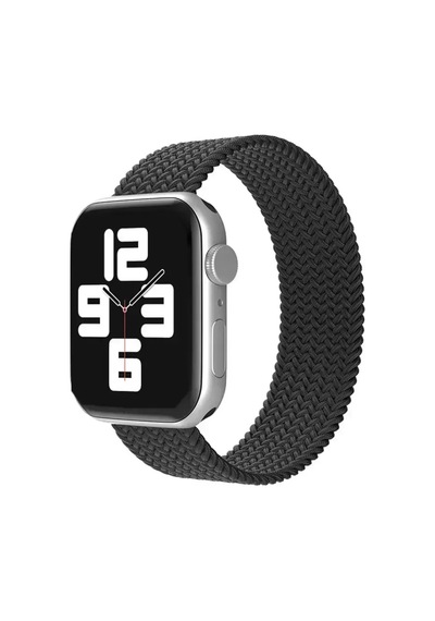 Newface Apple Watch Uyumlu 38mm Ayarlı Solo Silikon Kordon - Siyah