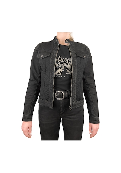 The Biker Jeans Grey Ice Korumalı File Motosiklet Kot Montu Kadın