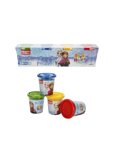 Sunman Crafy Oyun Hamuru Frozen 4 X 140 G - 7 Adet Tarı