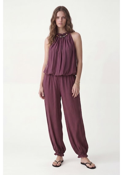 Antioch 100% Lyocell Bluz Pantolon Takım Bordo