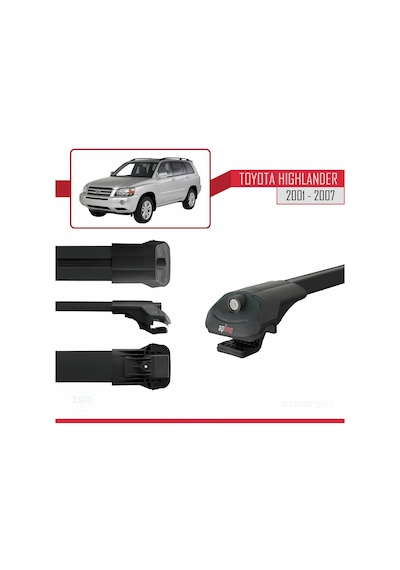 Toyota Highlander 2001-2007 Arası İle Uyumlu Ace-1 Ara Atkı Tavan