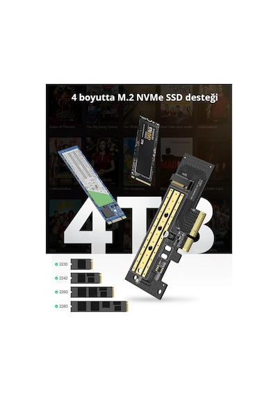 Ugreen Pcıe 3.0 X 4 Nvme M.2 Ssd Dönüştürücü Adaptör, 70503