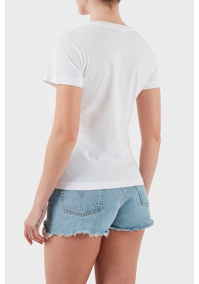 Guess Bayan T Shirt V5gı10 K9rm1 G011 Beyaz Beyaz