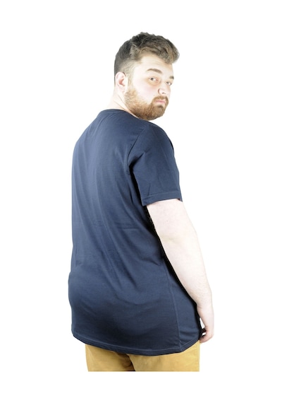 Mode Xl Erkek T Shirt Bis Yaka Good Lover 22114 Lacivert 001