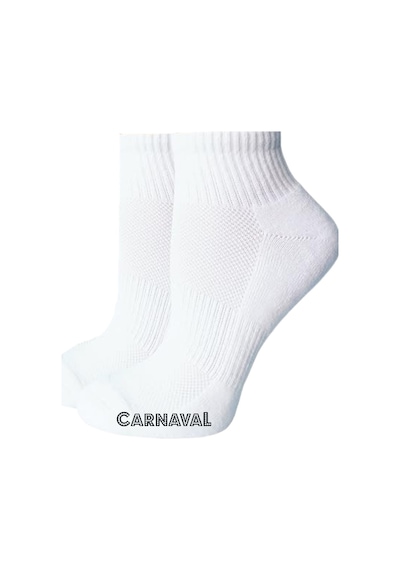 Carnaval Socks Beyaz Renkli Havlu Patik Beyaz