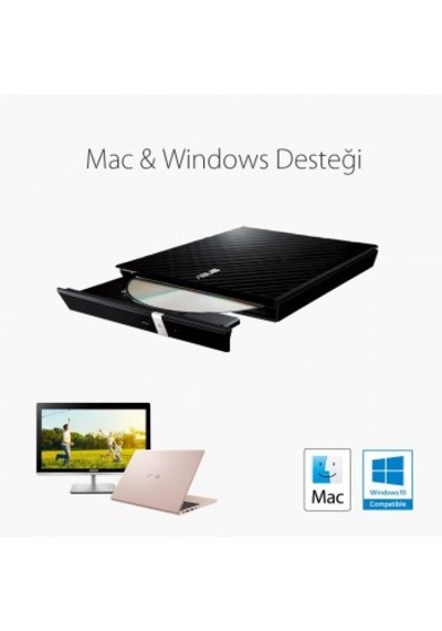 Asus Dvd Sdrw-08d2s-u Lıte Slım Usb 2.0 Siyah