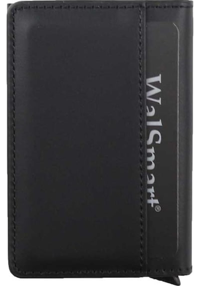 Walsmart Book Cotton Akıllı Mekanizmalı Deri Cüzdan Siyah