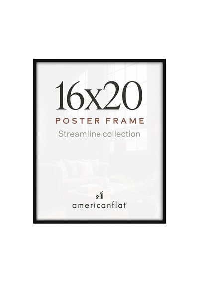 Americanflat Siyah 16x20 Resim Çerçevesi - Parlak Pleksiglaslı İnce Bordürlü Fotoğraf Çerçevesi - Yatay Veya Dikey Görüntü Formatı İçin Asma Donanımlı Duvar Resim Çerçevesi Sku: Zeusb09zkmp7qx