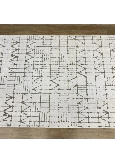 Hoom Rugs Terrace 8204 Beyaz Hav Toz Vermez Dekoratif Kilim