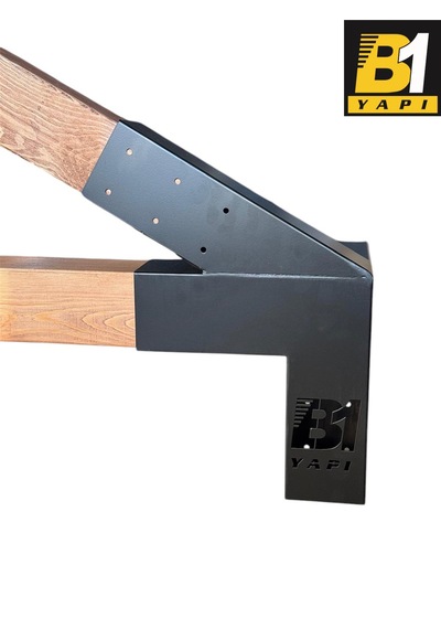 Pergola Kamelya 4 Kollu Açılı Kenar Bağlantı Aparatı Sağ