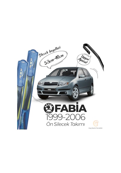 Skoda Fabia Ön Silecek Takımı 1999-2006 Rbw Hibrit