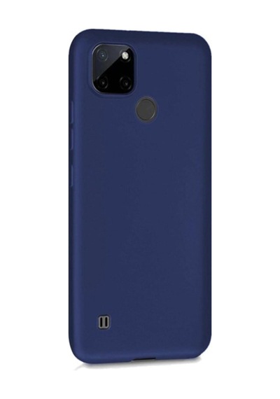 Oppo Realme C25y Kılıf Esnek Ince Soft Tasarım Dayanıklı Kılıf Kapak Col178266-lacivert