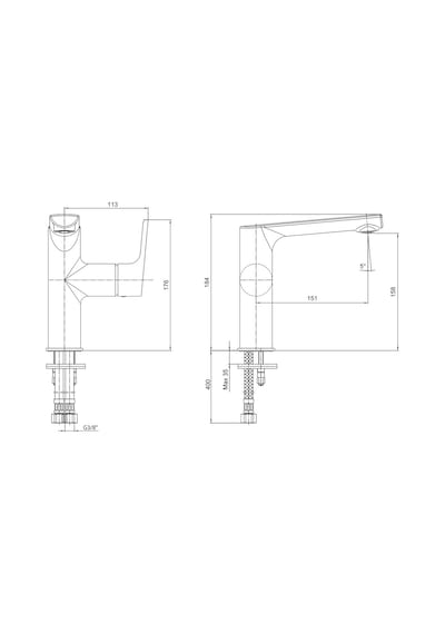 Eca Luna Lavabo Bataryası Altın 102808955
