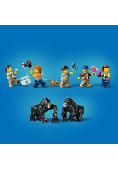 LEGO® City Orman Kaşifinin Helikopteri Kamp Yerinde 60437 - 8 Yaş & Üzeri Çocuklar için Yaratıcı Oyuncak Yapım Seti (881 Parça)