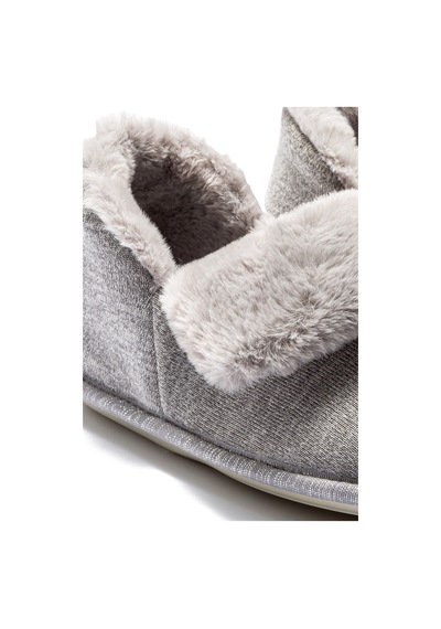 Twigy Martha Kadın Peluş Ev Botu Gri 37/41 Gri