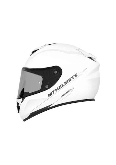 Mt Rapide Solid A0 Matt Full Face Motosiklet Kaskı Beyaz