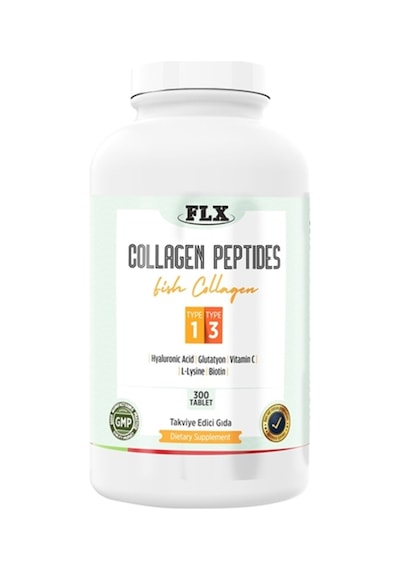 Collagen Hyaluronik Asit Biotin Vitamin C Tip 1-3 Balık Kollajen 300 Tablet