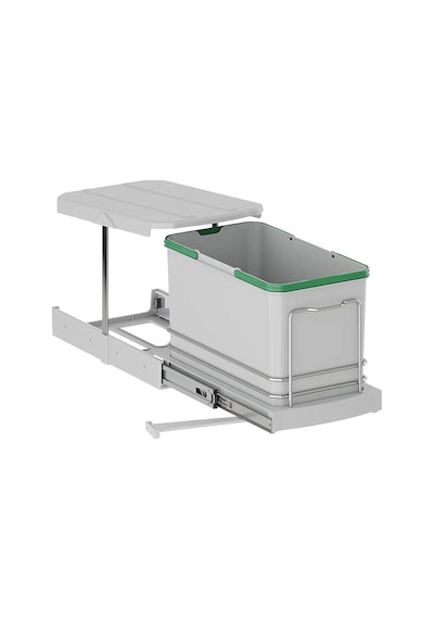 Starax Raylı Plastik Gövde Çöp Kovası 16 Lt. S-2573-G. Gri