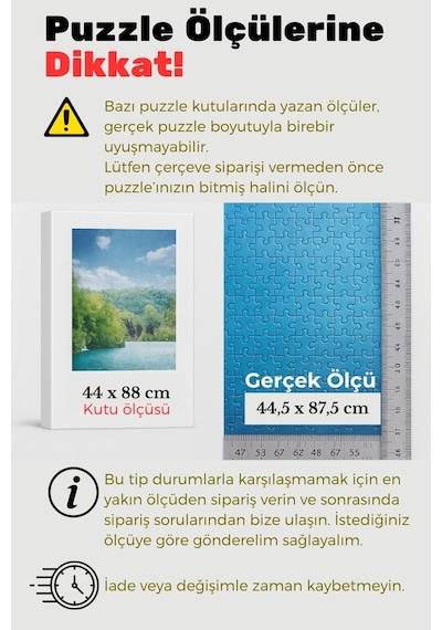 21mm- 48x68 Cm Antireflekte Mat Pvc Li Fotoğraf 1000 Parça Puzzle Belge Çerçevesi Yatay Dikey 21lik