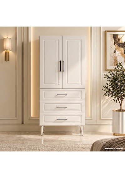 Assisi Çok Amaçlı Dolap 60 Cm 2 Kapak 3 Çekmece Bute Beyaz - Çok Amaçlı Erzak Dolabı Kahverengi Assisi Çok Amaçlı Dolap 60 Cm 2 Kapak 3 Çekmece Bute Beyaz - Çok Amaçlı Erzak Dolabı Kahverengi