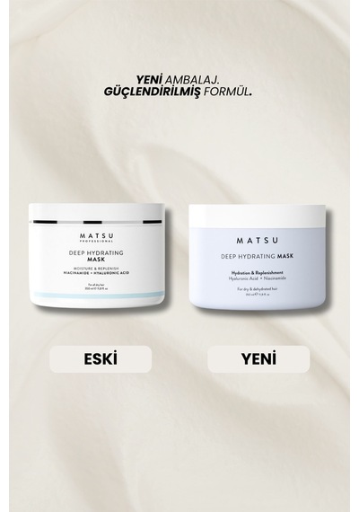 Matsu Deep Hydrating Nem Maskesi 350 ml | Kuru Saçlar & Anti-Frizz
