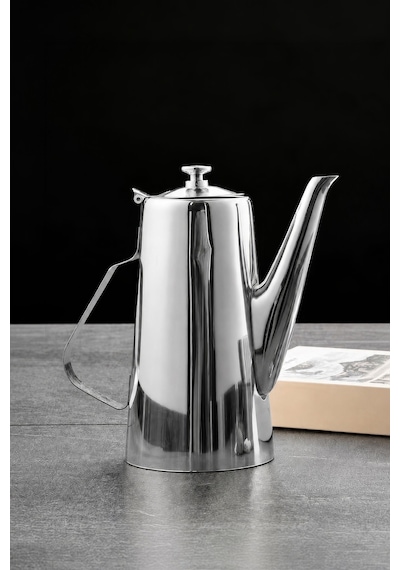 Paslanmaz Çelik Kapaklı Düşük Kalite Restoran İçin Street Chrome 1500 Ml Sürahi Mt275by