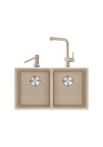 Franke Maris MRG 120-35-35 Avena Granit Eviye + Active Plus Doccia 2.0 Armatür + Comfort Sıvı Sabunluk Üçlü Set
