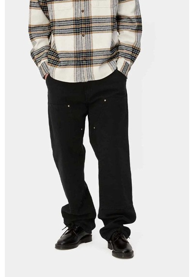 Carhartt Wıp Dayanıklı Double Knee Pant - 12oz Organik Pamuklu Iş Pantolonu, Rahat Kesim Siyah Carhartt Wıp Dayanıklı Double Knee Pant - 12oz Organik Pamuklu Iş Pantolonu, Rahat Kesim Siyah