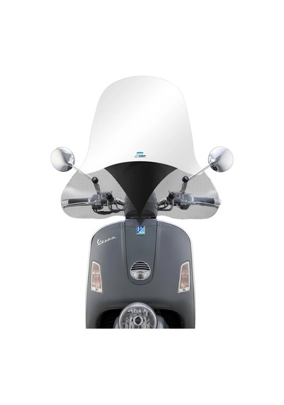Vespa GTV Ön Cam Uzun Boy *Şeffaf - Siyah Desenli* (2006-2022) / CUPPINI