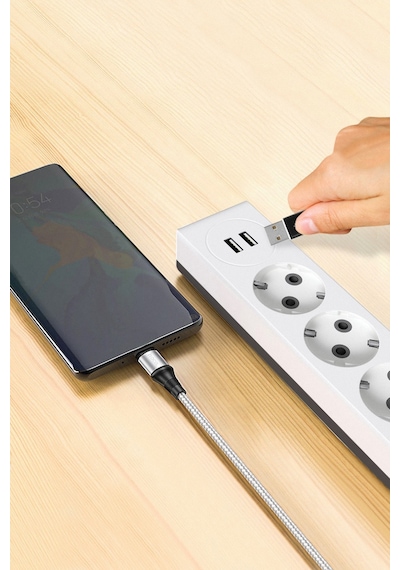 Günsan Elektrik 2 Usb'li 3'lü Çocuk Korumalı Topraklı Anahtarlı Grup Priz 3 Metre - 01351130-303310n11