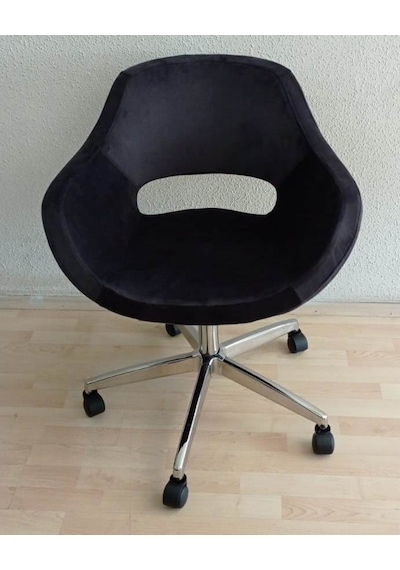 Kamusalmarket Büro Koltuğu Krom Yıldız Ayaklı Döküm Sünger