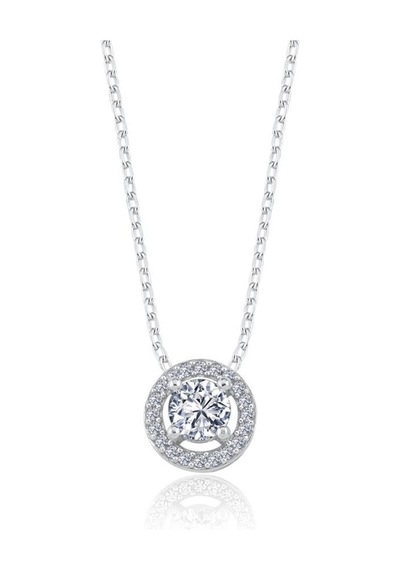 Mia vento 0.50 Karat Effective Diamond Büyülü Işıltı Gümüş Tektaş Gümüş Kolye