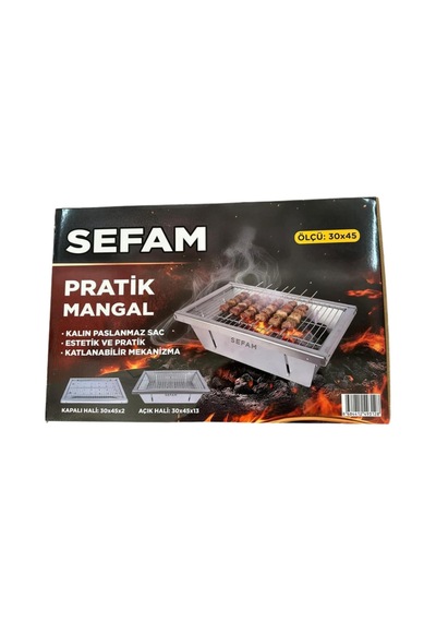 Sefam Katlanır Mangal + Izgara Teli