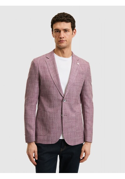 Cacharel Bordo Ex. Slim Fit Ceket Kırmızı