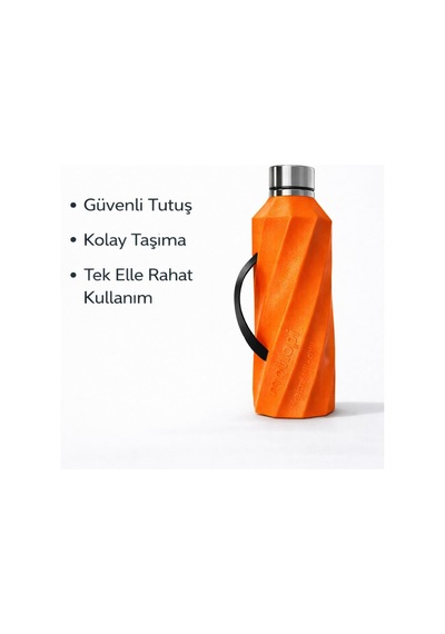 Tr Soğutucu Saplı Termos, 1 L, Paslanmaz Çelik, Taşınabilir, Buz Eklemeden Soğutma, Termojel Sistemli, 28 Cm Yüks Genel