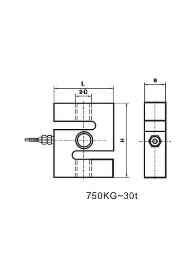 S Tipi Loadcell 5000ML 5Ton