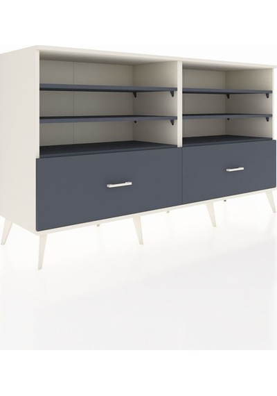 Hyperion Konsol 6 Raflı 2 Çekmeceli 176x44x99 Aytaşı-antrasit Aytaşı-antrasit Hyperion Konsol 6 Raflı 2 Çekmeceli 176x44x99 Aytaşı-antrasit Aytaşı-antrasit