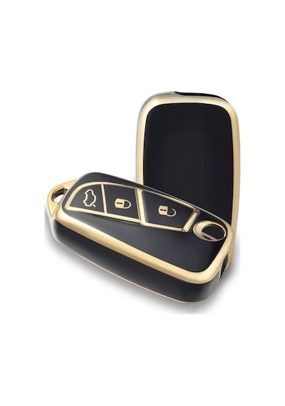 Fiat 500 Anahtar Kılıfı Siyah-gold