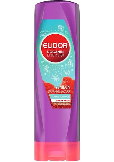2 Adet Elidor Doğanın Enerjisi Saç Kremi Kırmızı Yosun Özlü 350 Ml