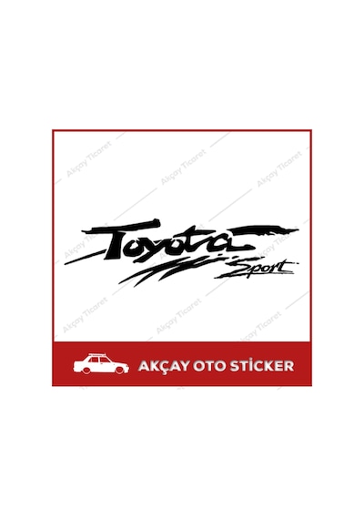 Toyota Sport Sticker Toyota Sticker Oto Sticker Araba Sticker (265745053)