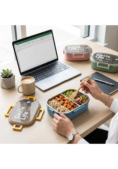 Deconox Paslanmaz Çelik Yemek Kabı 980 Ml, Bölmeli İç Hazneli Kilitli Kapaklı Lunch Box, Mavi Yeşil Pembe Renk Seçenekli Taşınabilir Saklama Kabı, 21 Deconox Paslanmaz Çelik Yemek Kabı 980 Ml, Bölmeli İç Hazneli Kilitli Kapaklı Lunch Box, Mavi Yeşil Pembe Renk Seçenekli Taşınabilir Saklama Kabı, 21
