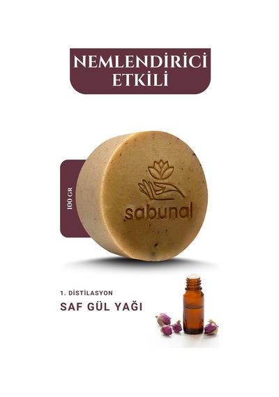Sabunal Gül Sabunu 4 Adet - Aromaterapi Cilt Bakımı