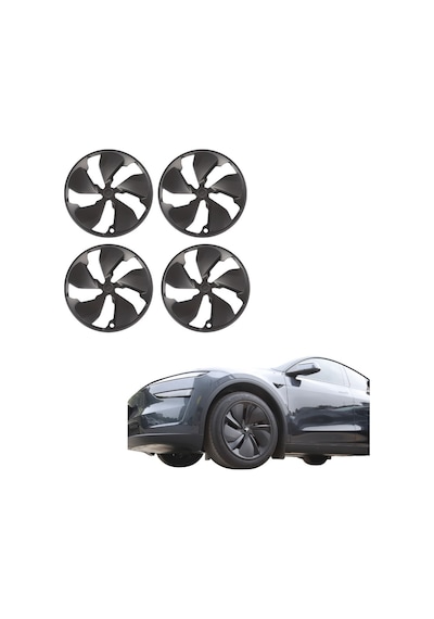 Tesla Juniper Mırage Jant Kapağı Seti 19 İnç Mat Siyah